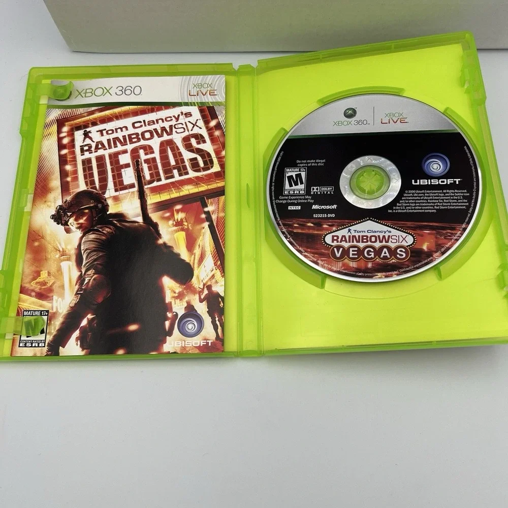 Tom Clancy's Rainbow Six Vegas &Kinect Sports Season2  Xbox 360 Lot of‎ 2